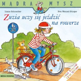 Zuzia uczy się jeździć na rowerze Mądra Mysz