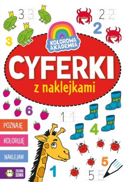 Kolorowa Akademia. Cyferki z naklejkami. Kolorowa Akademia