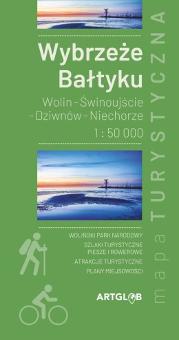 Wybrzeże Bałtyku Wolin - Świnoujście - Dziwnów - Niechorze 1:50 000