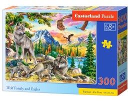 Puzzle 300 Wolf Family and Eagles B-030514