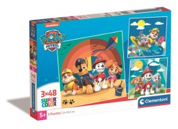 Puzzle 3 x 48 super kolor Paw patrol 25291