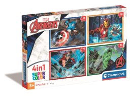 Puzzle 4 w 1 super kolor the Avengers 21525