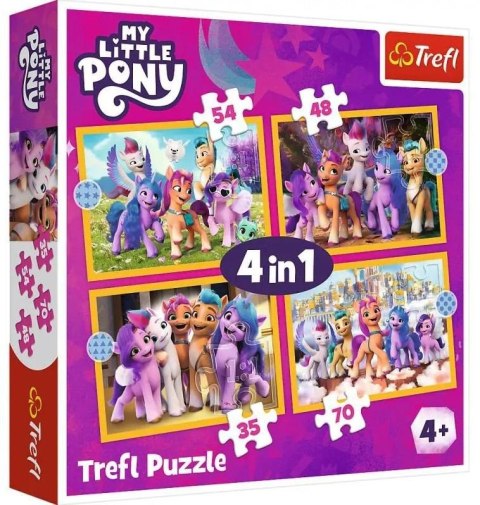 Puzzle 4w1 My Little Pony Poznaj kucyki Pony 34624