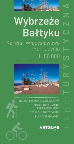 Wybrzeże Bałtyku Karwia - Władysławowo - Hel - Gdynia 1:50 000