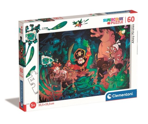 Puzzle 60 super kolor Ahoy pirates! 26111