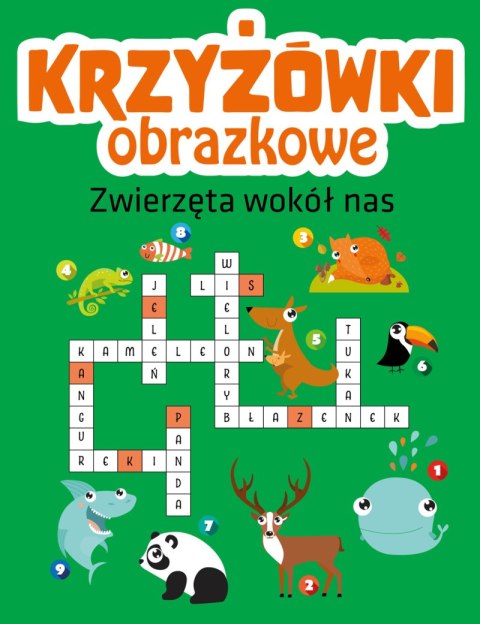 Zwierzęta wokół nas. Krzyżówki obrazkowe