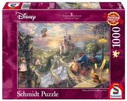 Puzzle 1000 PQ T. Kinkade Piękna i Bestia Miłość Disney 106299