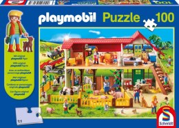 Puzzle 100 Playmobil Farma + figurka 105802