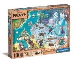 Puzzle 1000 Story maps Frozen 39666