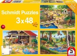 Puzzle 3 x 48 Moje ulubione zwierzęta 106597