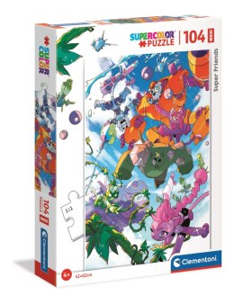 Puzzle 104 maxi super color Super Przyjaciele 23754