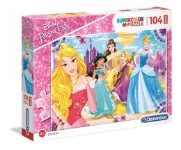 Puzzle 104 maxi super kolor Księżniczki 23714