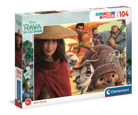 Puzzle 104 super color Raya i ostatni smok 27157