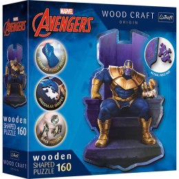 Puzzle 160 drewniane konturowe Thanos na Tronie 20184