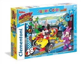 Puzzle 24 maxi Super kolor Mickey i zawodnicy wyścigówki 24481