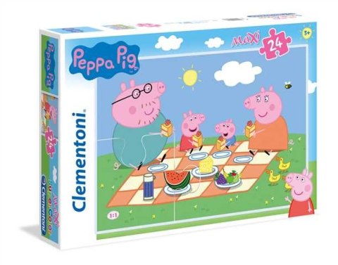 Puzzle 24 maxi super color Świnka Peppa 24028