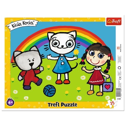 Puzzle 25 ramkowe Pogodny dzień Kici Koci 31389