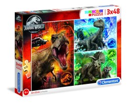 Puzzle 3w1 super kolor Jurassic world 25250