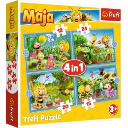 Puzzle 4w1 (12,15,20,24) Przygody Pszczółki Mai 34356