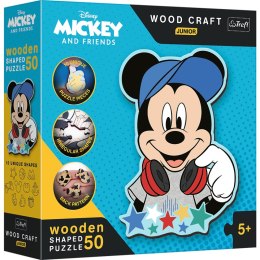 Puzzle 50 drewniane Wood Craft Junior W świecie Mickey 20199