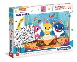 Puzzle 60 happy color Baby Shark 26095