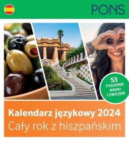 Kalendarz językowy 2024 Cały rok z Hiszpańskim PONS