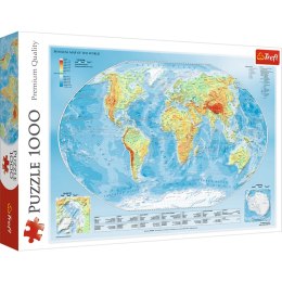 Puzzle 1000 Mapa fizyczna Świata 10463