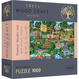 Puzzle 1000 drewniane Francja znane miejsca 20150