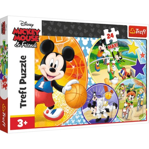 Puzzle 24 maxi Czas na sport myszki Miki 14291