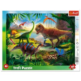Puzzle 25 ramkowe Dinozaury 31343