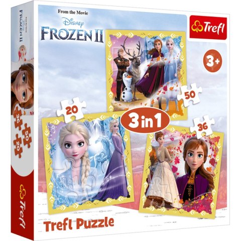 Puzzle 3w1 ( 20,36,50) Moc Anny i Elsy Frozen 2 34847