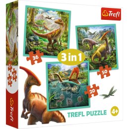 Puzzle 3w1 (20,36,50) Niezwykły świat dinozaurów 34837