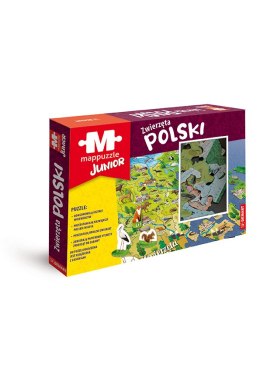Mappuzzle junior Zwierzęta Polski