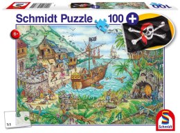 Puzzle 100 Zatoka piratów + flaga 108665