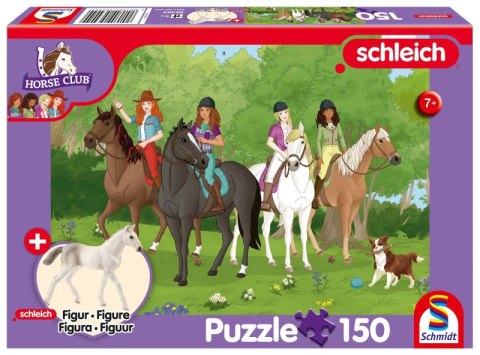 Puzzle 150 Schleich Klub Jeździecki + figurka 112299