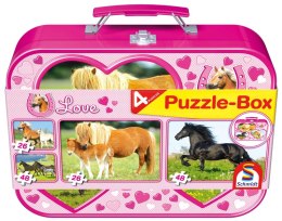 Puzzle 2 x 26 + 2 x 48 W walizce Love Konie 104964
