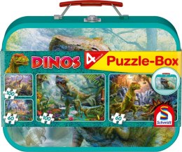Puzzle 2 x 60 + 2 x 100 W walizce Dinozaury 106606