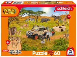 Puzzle 60 Schleich Dzika Przyroda + figurka 112300