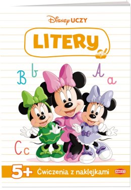 Disney uczy Minnie Ćwiczenia z naklejkami litery UDN-9307