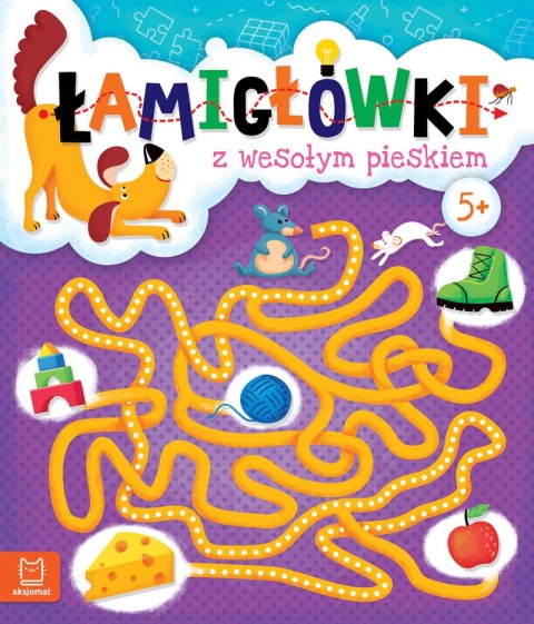 Łamigłówki z wesołym pieskiem 5+