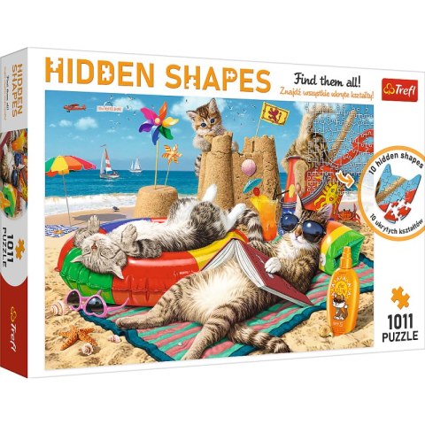 Puzzle 1011 Hidden Shapes Kocie wakacje 10674