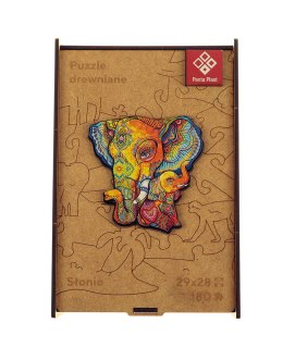 Puzzle 180 drewniane A3 Słonie