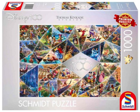 Puzzle 1000 PQ T. Kinkade 100 lat Disneya Jubileuszowa mozaika Disney 111744