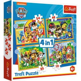Puzzle 4w1 (35,48,54,70) Wakacyjny Psi Patrol 34395