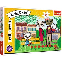 Puzzle 24 maxi Zabawy Kici Koci 14316