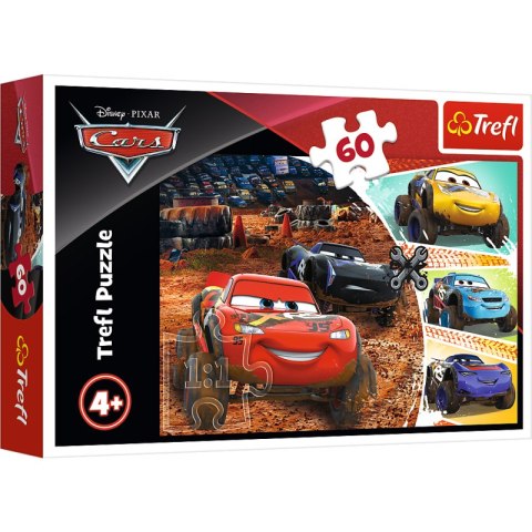 Puzzle 60 Zygzak Mcqueen z przyjaciółmi Cars 3 17327