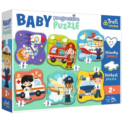 Puzzle Baby Progressive Zawody i pojazdy 44001