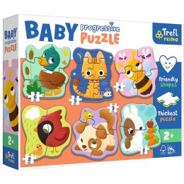 Puzzle Baby Progressive Zwierzęta 44003