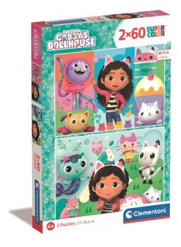 Puzzle 2 x 60 super color Gabby's dollhouse 24804