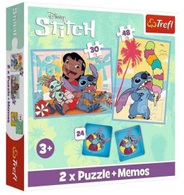 Puzzle 2w1 + memos Wesoły dzień Lilo&Stitch 93585